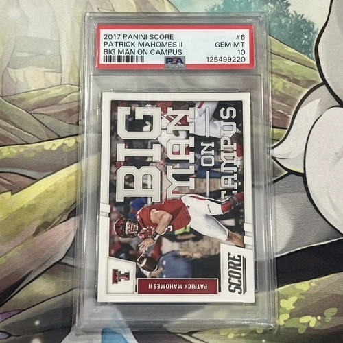 2017 Panini Score Big Man On Campus Patrick Mahomes Rookie RC #6 PSA 10 GEM MINT