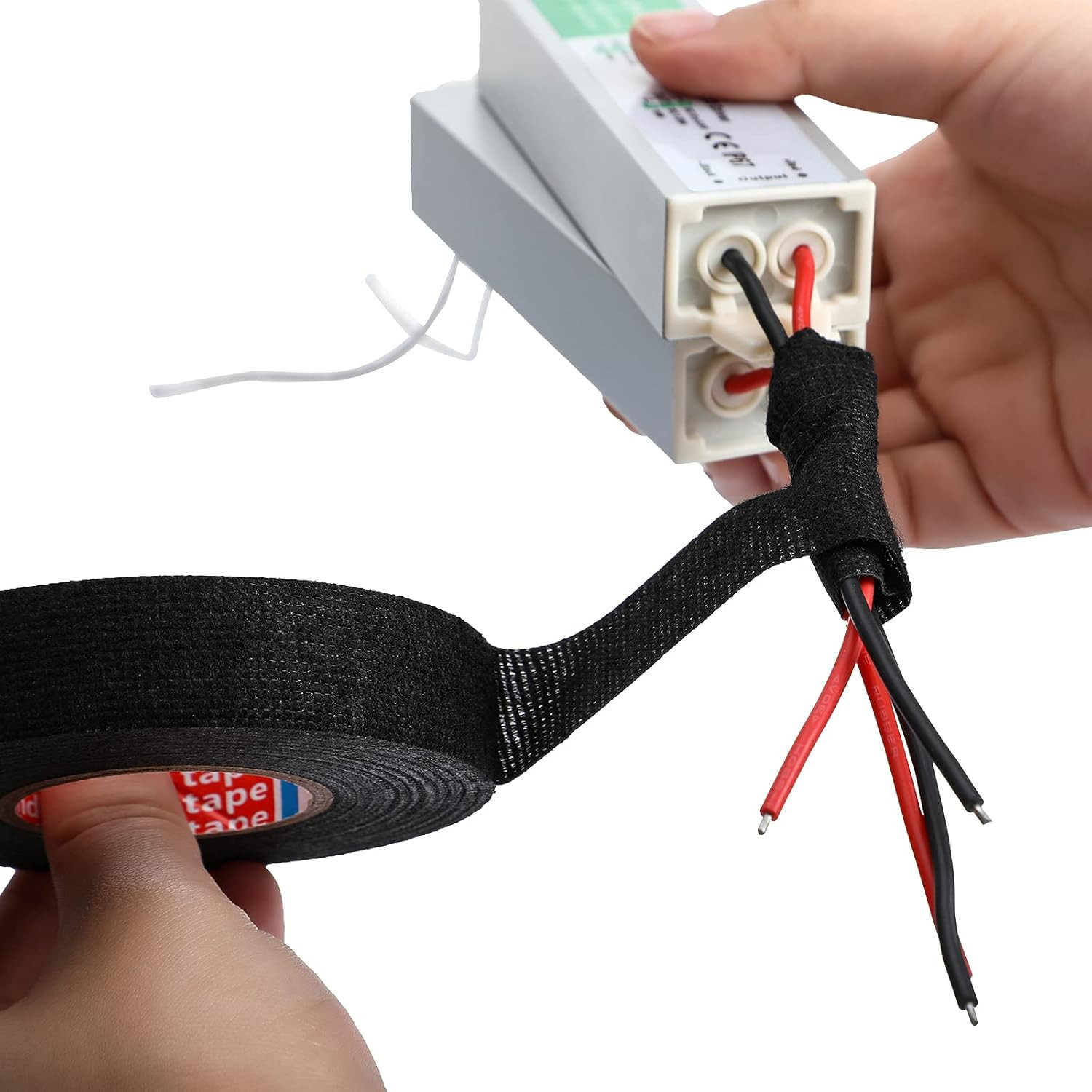 2 Rolls Wire Harness Tape Automotive Cloth Tape High Temp Electrical Wrap Noise