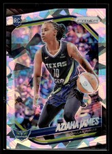 Aziaha James 2025 Panini Prizm WNBA Ice Prizm Card #83