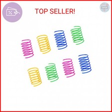 ISMARTEN Cat Spring Toy 60 Pack , Cat Kittens Toys Plastic Coil Spiral Springs