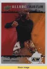 2022 Upper Deck Allure AEW Color Flow Red Orange Kenny Omega #R-12 READ 17an