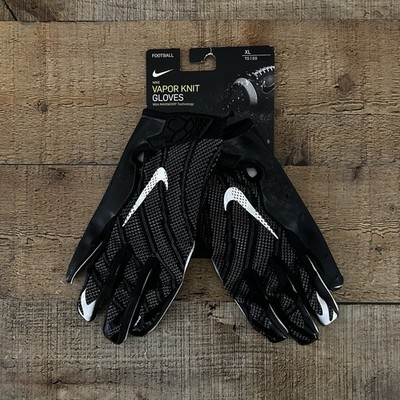 Nike Vapor Knit 3.0 Football Gloves Black White Men's Size XL NFL CJ9677-091 NEW