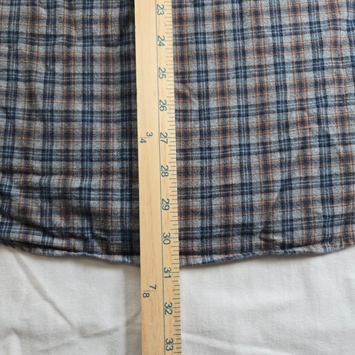 Pendleton Landry Mens XXL Plaid Flannel Button Down Shirt Cotton Wool Blend - Picture 8 of 9