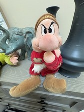 Disney Store Grumpy Plush  Snow White Dwarf Stuffed Doll Classic Disney