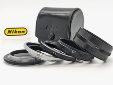  MINT Nikon Extension Tube K Ring K1 K2 K3 K4 K5 set in Leather Case from Japan