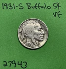 1931 S Buffalo / Indian Head Nickel 5c Vf Very Fine