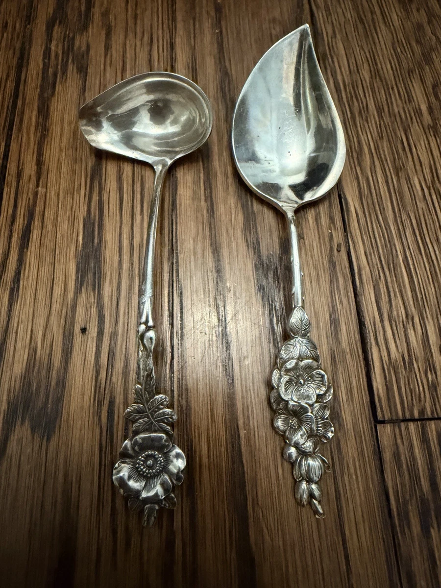 Reed & Barton Hostess Set Antique US Silver-Plated Flatware for