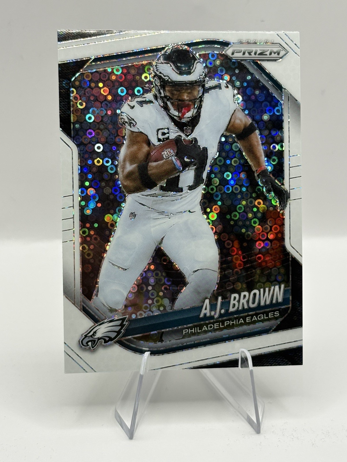 A.J. Brown 2025 Panini Prizm #253 Philadelphia Eagles White Disco
