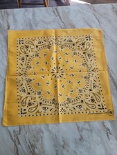 Vintage Have-A-Hank Bandana Orange Paisley RN 15187 Made in the USA 100 Cotton