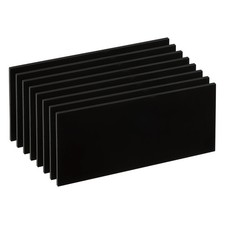 8Pcs Welding Len Shade 7 Glass 4.25"x 2" Hardened Glass Black Darkening Filter