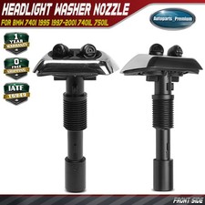 2x Front Driver Passenger Headlight Washer Nozzle For Bmw E38 740i 740il 750il