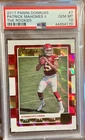 2017 DONRUSS PATRICK MAHOMES THE ROOKIES REFRACTOR PSA 10