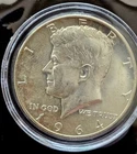 1964 D Kennedy Half Dollar 90% Silver BU Airtight Capsule Included #4
