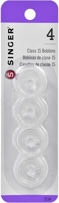 12 Stück Singer Kunststoff Klasse 15 Spulen - 4/Pkg 2134
