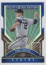 2015 Panini Elite Extra Edition Status Blue Die-Cut 71/100 Chad Sobotka #135 fm0