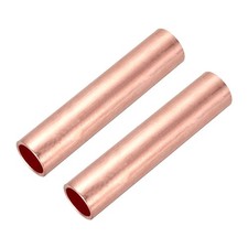 2 PCS Red Copper Non Insulated GT120 4/0 AWG Butt Connectors Crimp Terminals
