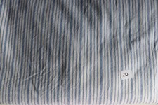 Drap housse lit 2 personnes rayures bleu et blanc en coton en très bon état n°20