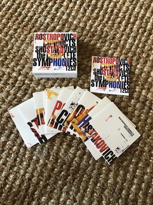 Rostropovich Conducts Shostakovich The Complete Symphonies 12 CD Box W/Booklet