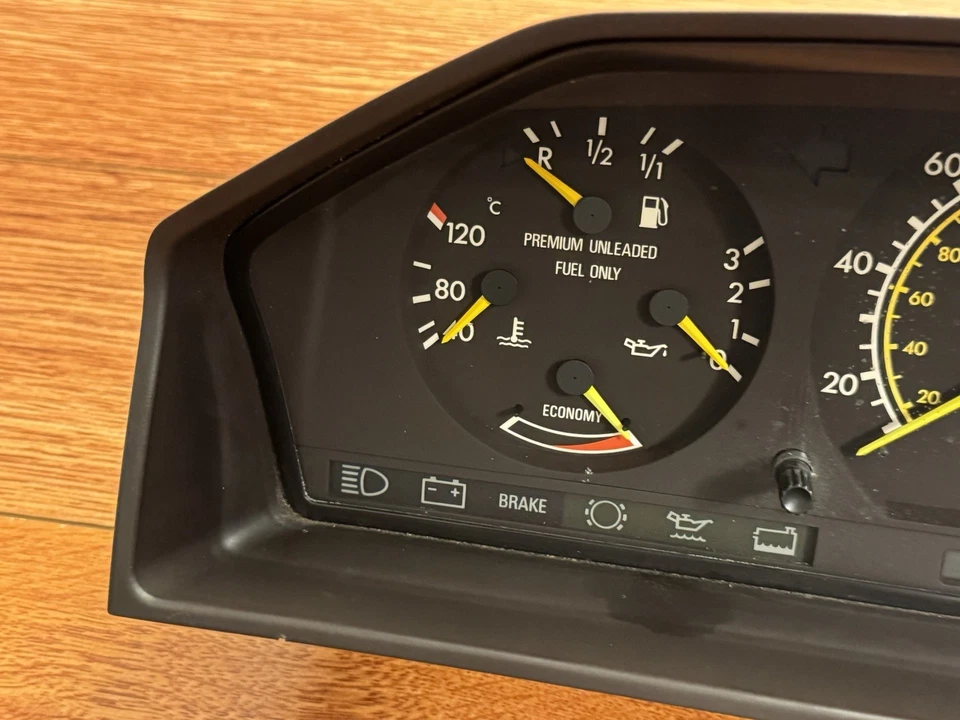 OEM 1986-1991 Mercedes-Benz W124 300E Instrument Gauge Cluster 197k - Image 2 of 4