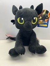 Toothless Build A Bear Plush How to Train Your Dragon No Wings Sound Black 13"
