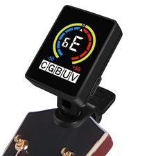Digital Chromatic Clip-On Tuner For Guitar Ukulele Violin Acoustic Electric 