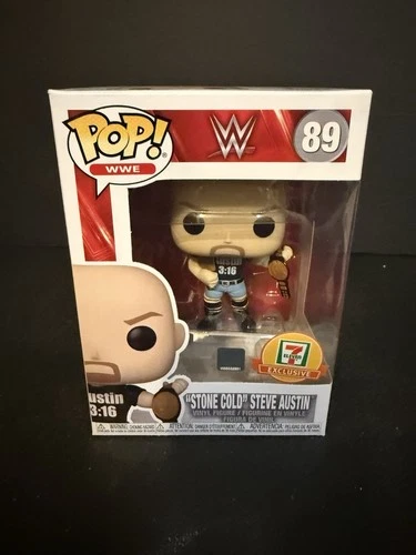 FUNKO POP ! STONE COLD STEVE AUSTIN 89 7 ELEVEN EXCLUSIVE POP WWE D02