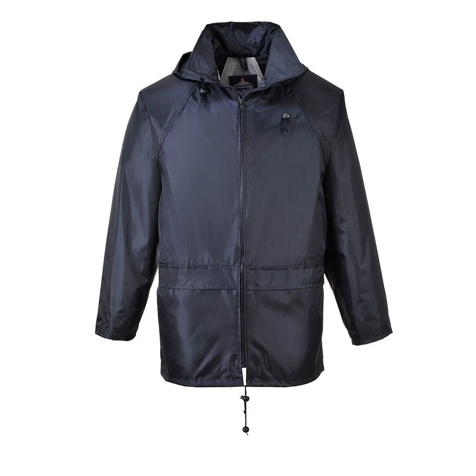 Portwest Classic Rain Jacket Waterproof Lightweight Packable Hooded S440 - Image 4 of 4