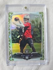 2014 Topps Chrome - Derek Carr #115 STS Rookie Camo Refractor /499 (RC) Raiders