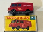 Vintage Matchbox Lesney #57 Land Rover Fire Truck Original Perfect Box 1966
