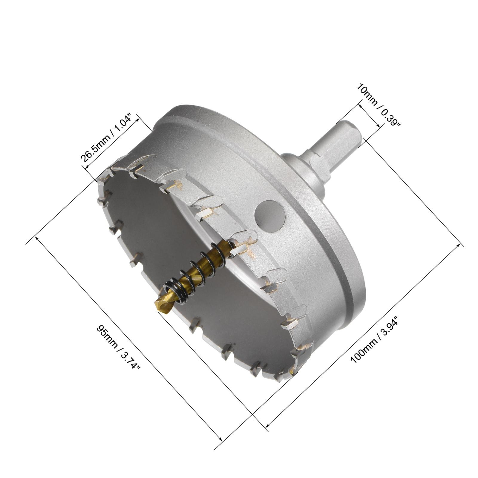 95mm Carbide Hole Cutter Hole Saws for Stainless Steel with Center Drill
