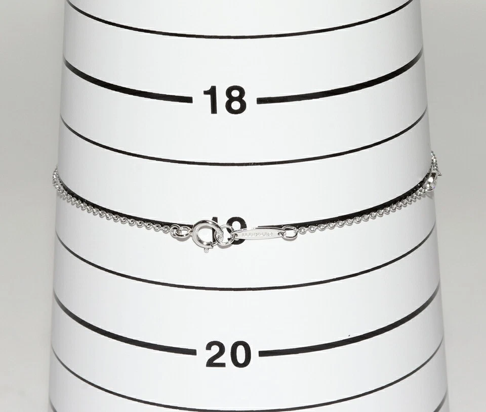 Tiffany Elsa Peretti By the Yard Bracelet 3P Diamant Pt950 Platinum - Bild 2 von 4