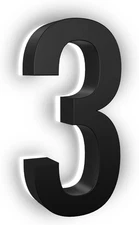 5 Inch LED House Number, 5000K Backlit White Light, Weatherproof