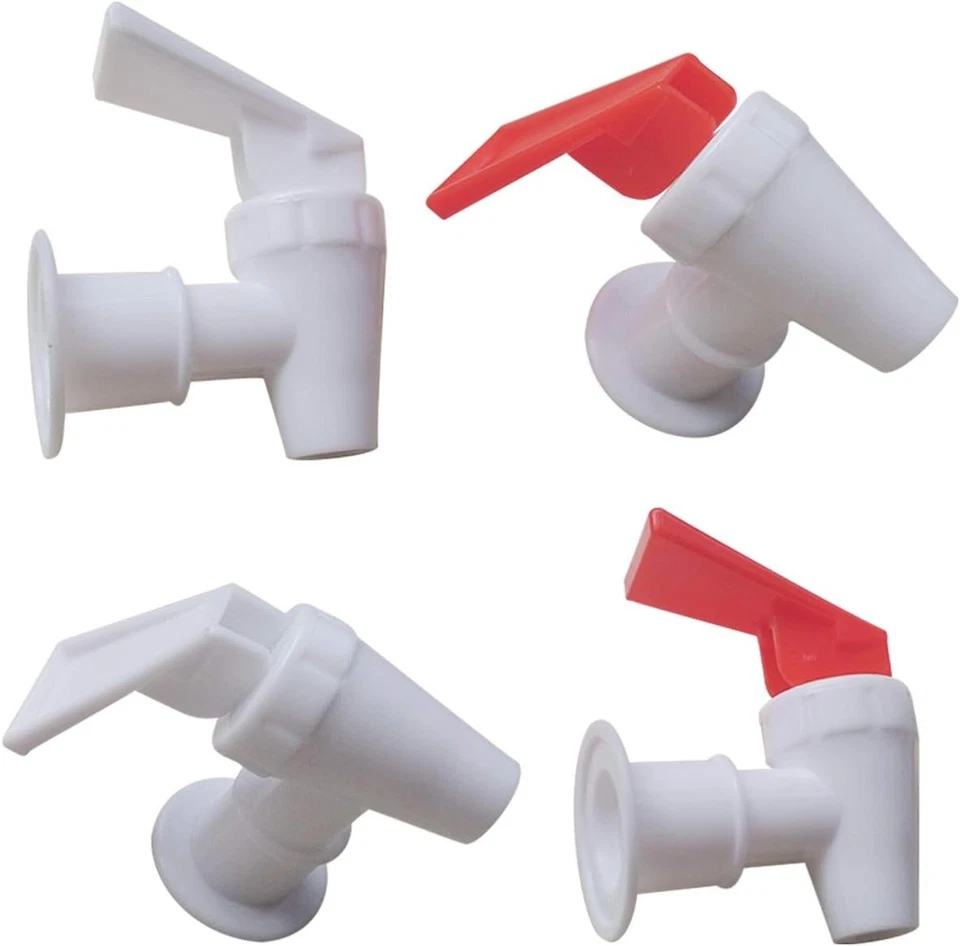 Grifo enfriador de repuesto - 2 grifos dispensadores de agua blancos y 2 rojos rojos rojos, Foto 4 de 4