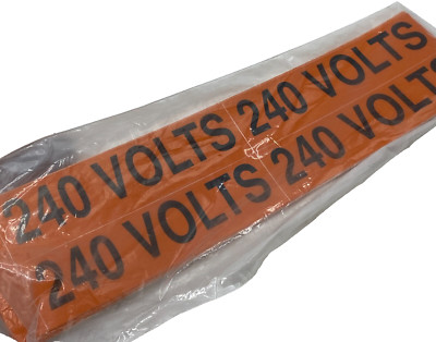 THOMAS & BETTS WDT-5016 CONDUIT AND VOLTAGE MARKER CARDS EZCODE 240V PACK OF 13