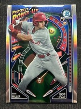 2024 Bowman Chrome Aiden Miller Prospect Power Up Insert Card Phillies 66