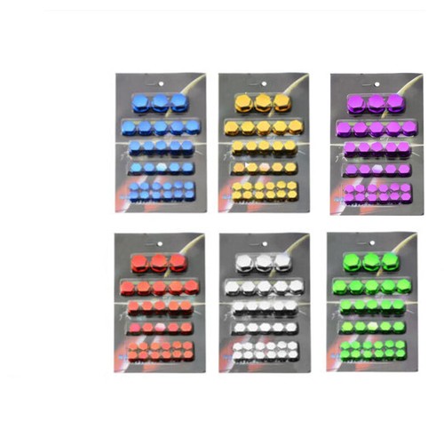 30Pc Universal Motorcycle Scooter Screw Nut Bolt Cap Cover Decoration 5 Colors, - Bild 2 von 16