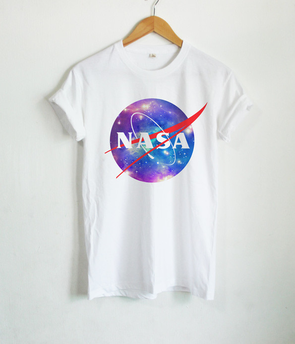 Nasa Logo T Shirts Nasa Galaxy Shirt Cute Space Unisex Tumblr Funny Tops  Tees | eBay