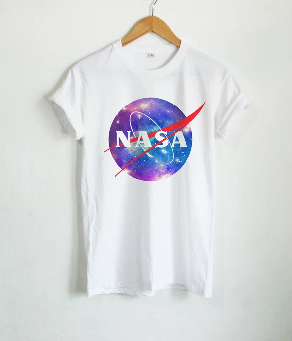 Nasa Logo T Shirts Nasa Galaxy Shirt Cute Space Unisex Tumblr Funny Tops  Tees | eBay