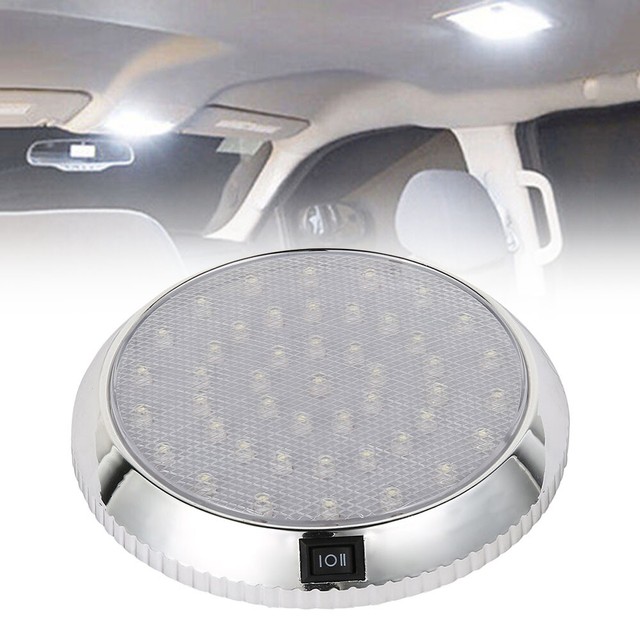 12v 46 Led Car Interior Lights Camper Van Boat Caravan Doom Light White Lamp