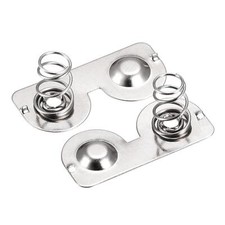 Battery Spring Plate AA Battery Contact Nickel Plate 26.5mmx12mm for DIY 100 Pcs