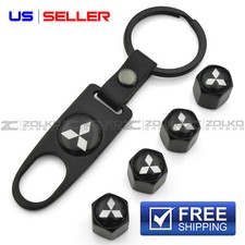 Valve Stem Caps Keychain Wheel Tire Black - Us Seller