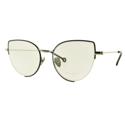 NEW! NATHALIE BLANC ARIANE 269 50-18-145 Black Cat Eye Semi Rimless Womens Frame