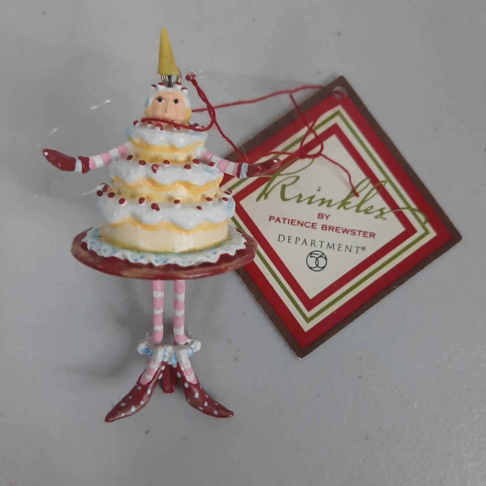 Department 56 Krinkles Mini Cake Christmas Tree Ornament Joy To The