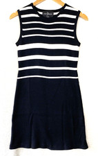 John Roberts Petite Sweater Dress Womens XSmall Striped Stretch work Career Work