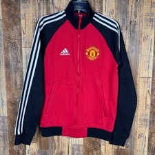 Manchester United 2021 Football Red Jacket Original Adidas H63993 Men  s XS