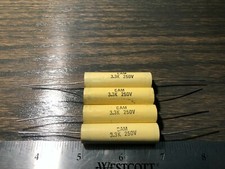 (Lot of 4) CAM 3.3uf 250V Film Capacitors Audio/Crossover 