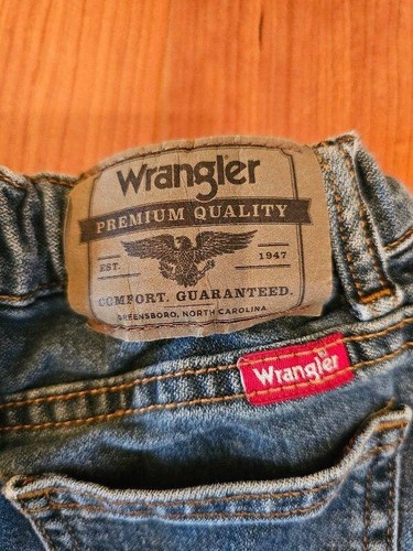 Boys Size 5 Wrangler Bootcut Denim Jeans With Elasticated Waist - Picture 4 of 8
