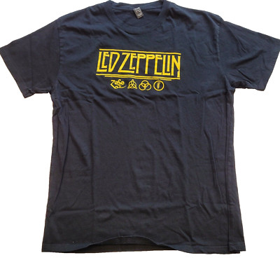 Men's T-shirt, Led Zeppelin, Size L, Black, Pre-owned, BC0416 | eBay