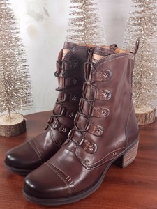 Pikolinos Cuero Con Cordones Botas al Tobillo Marrón-Olimo | eBay