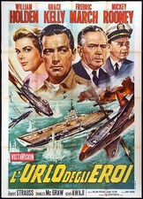 THE SCREAM OF HEROES POSTER GRACE KELLY R-1960S THE BRIDGES AT TOKO-RI POSTER 4F